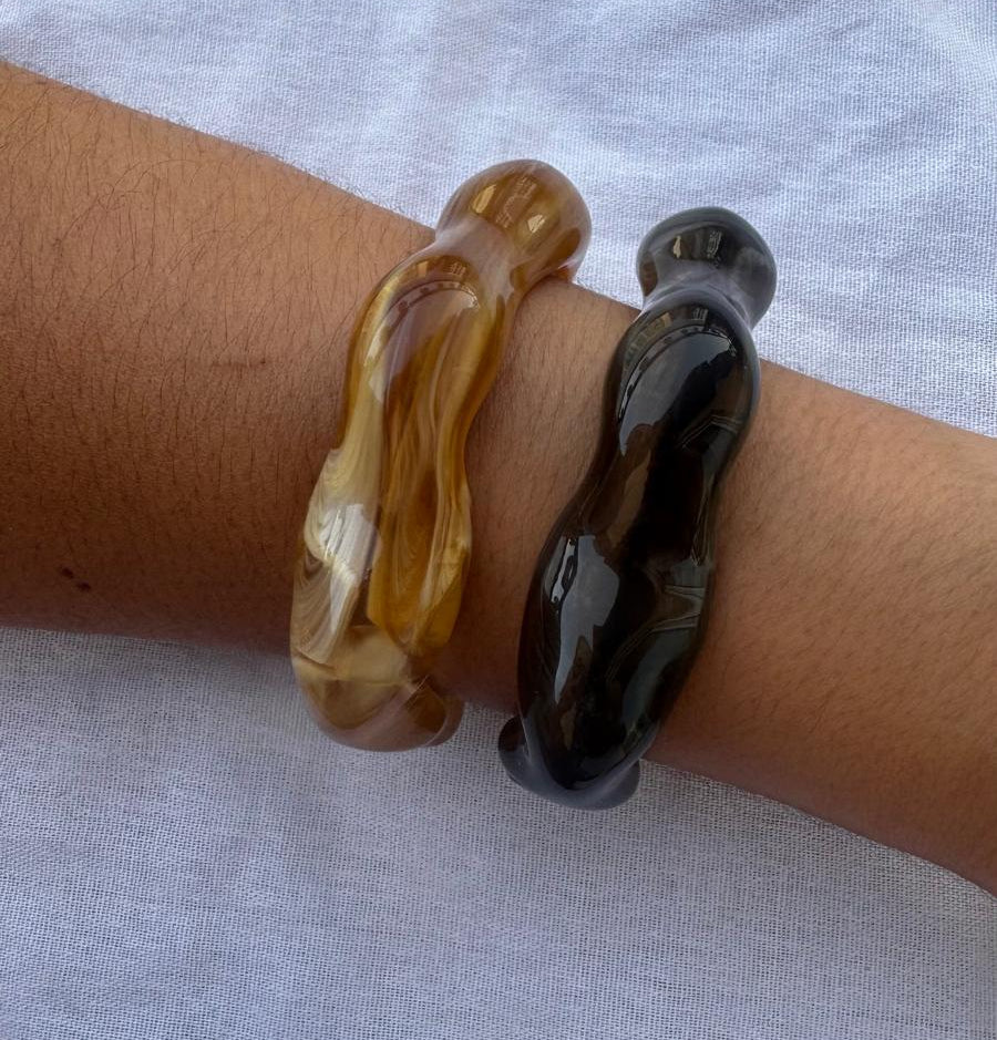 Brazalete nácar ondas