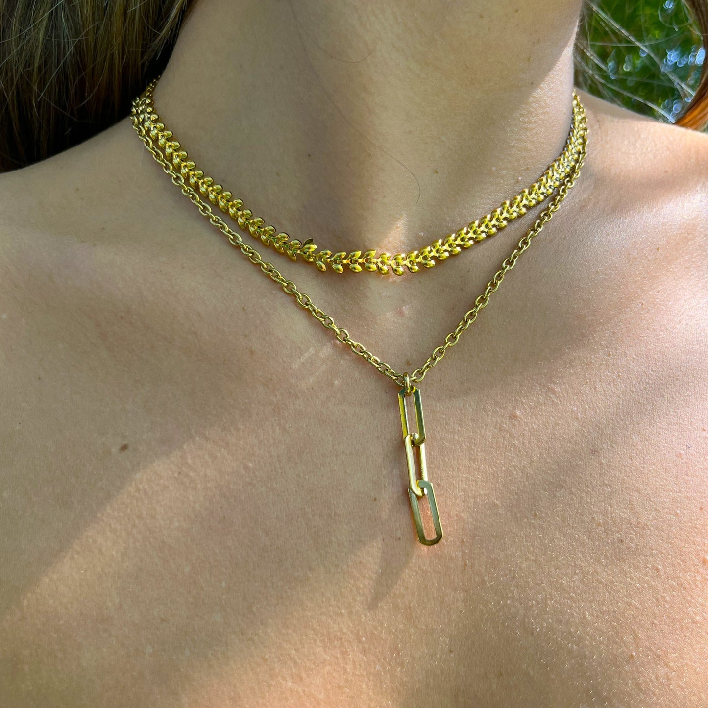 Collar eslabón caído