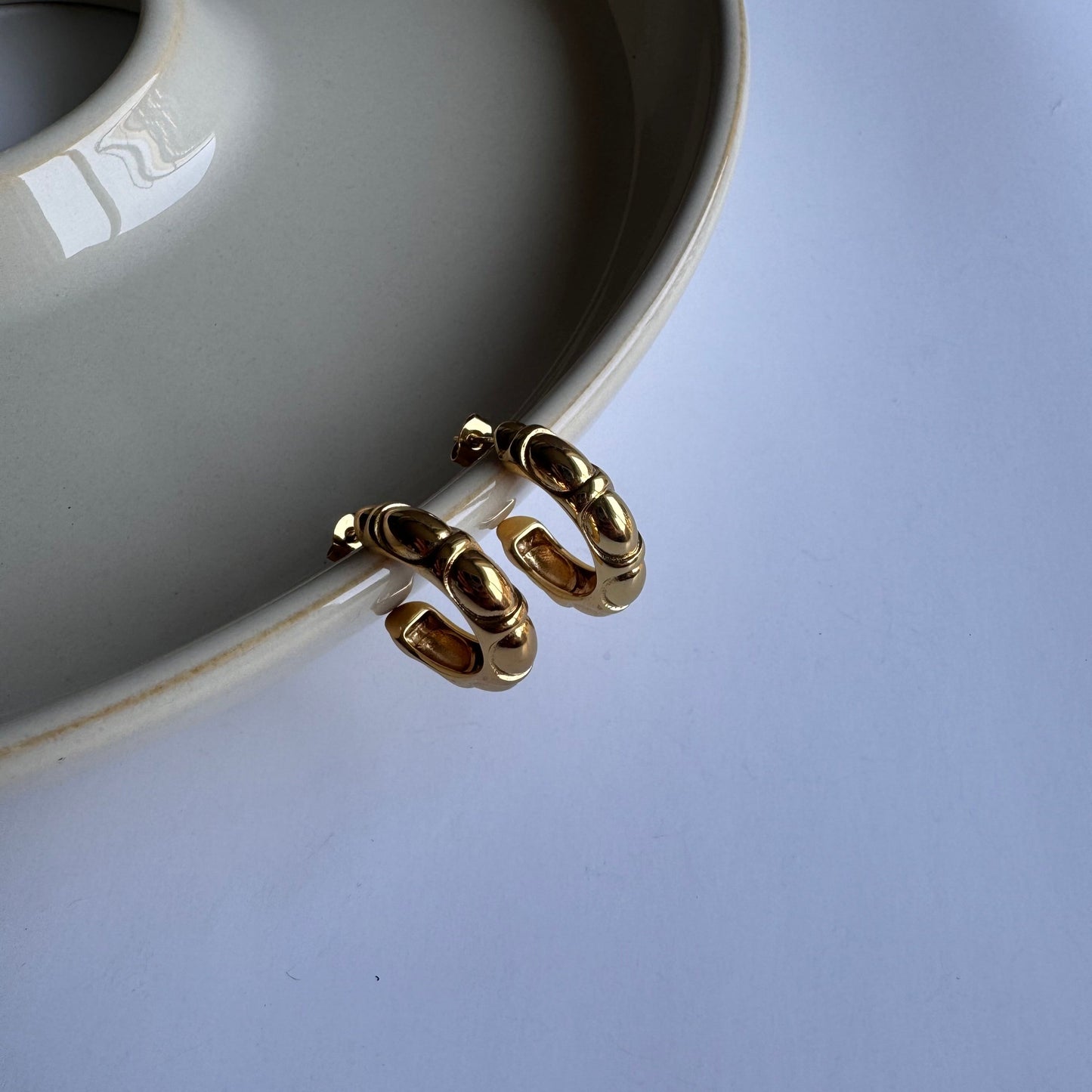 Pendientes aros gruesos