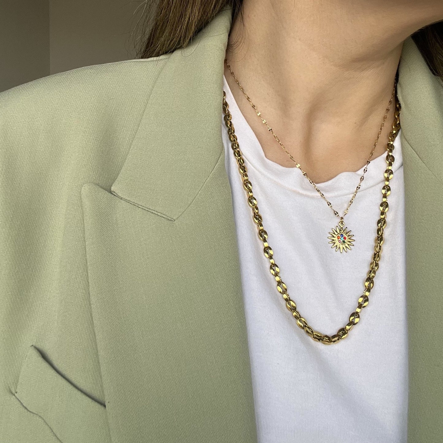 Collar sol circonitas