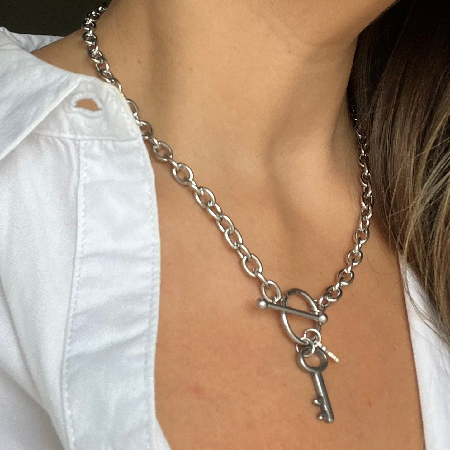 Collar Cierre Marino