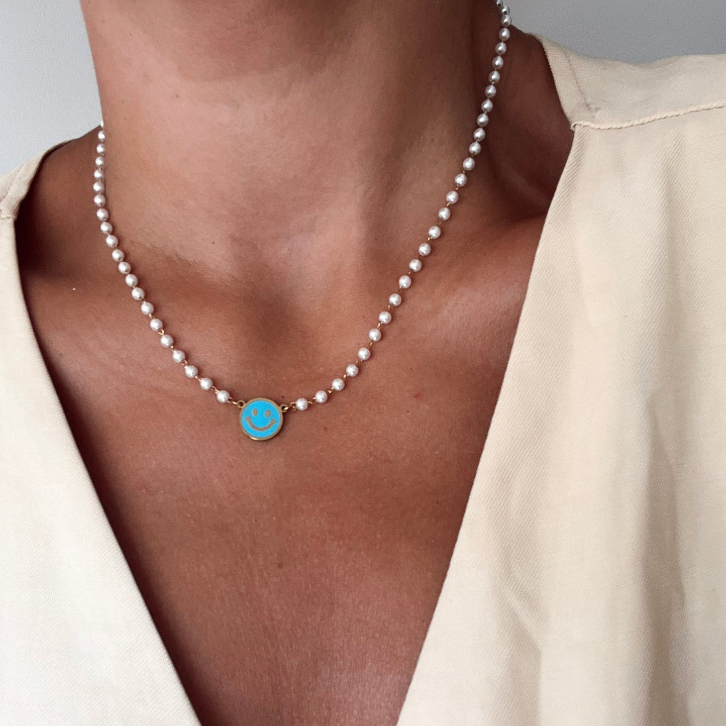 Collar perlas Smile