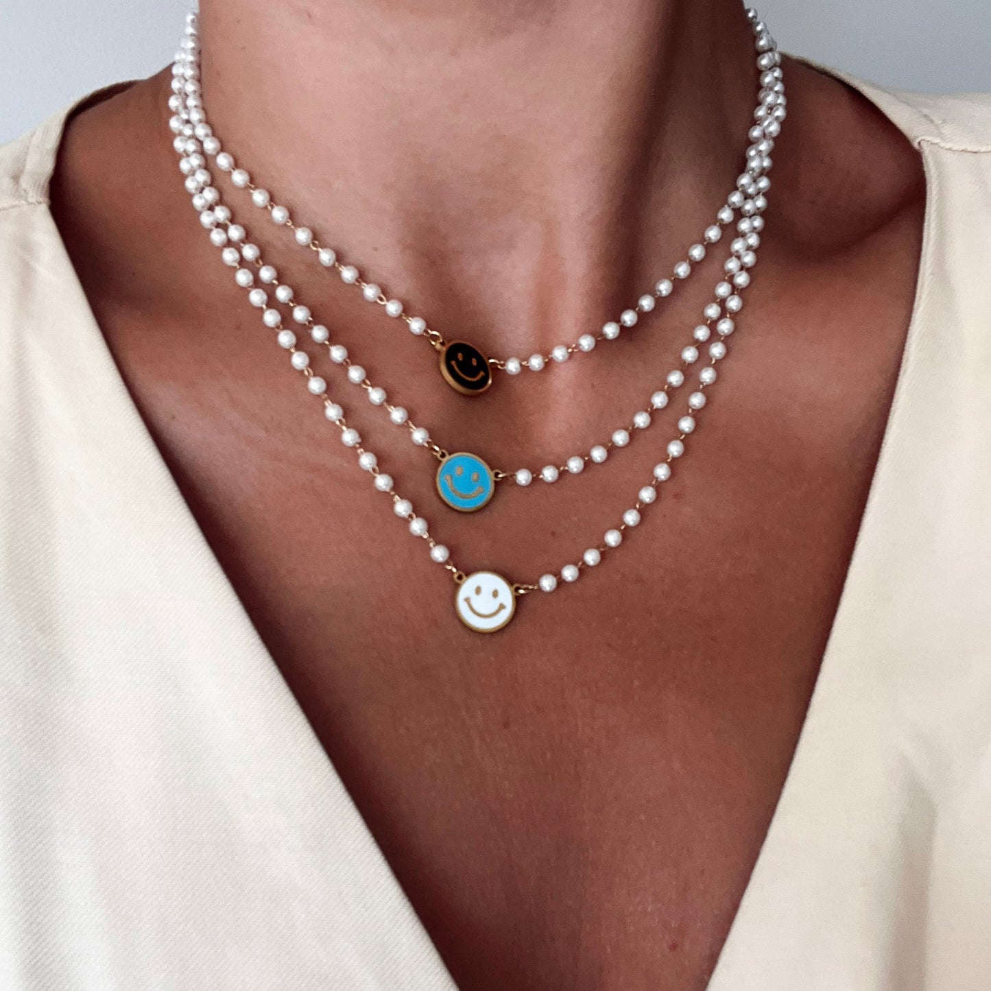 Collar perlas Smile