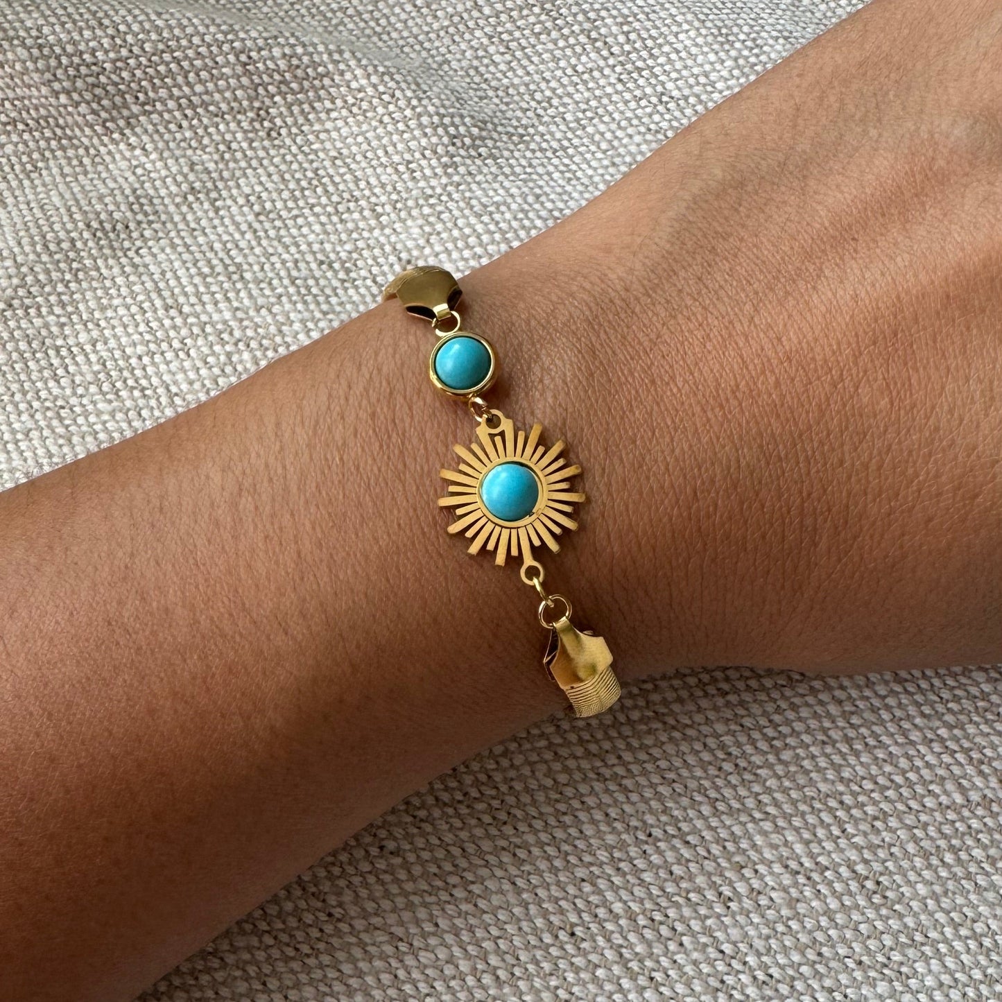 Pulsera estrella turquesa