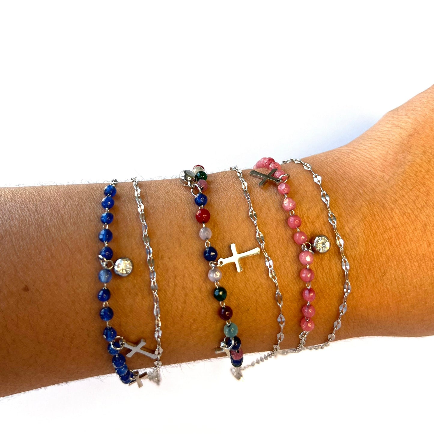 Pulsera bola y diamante