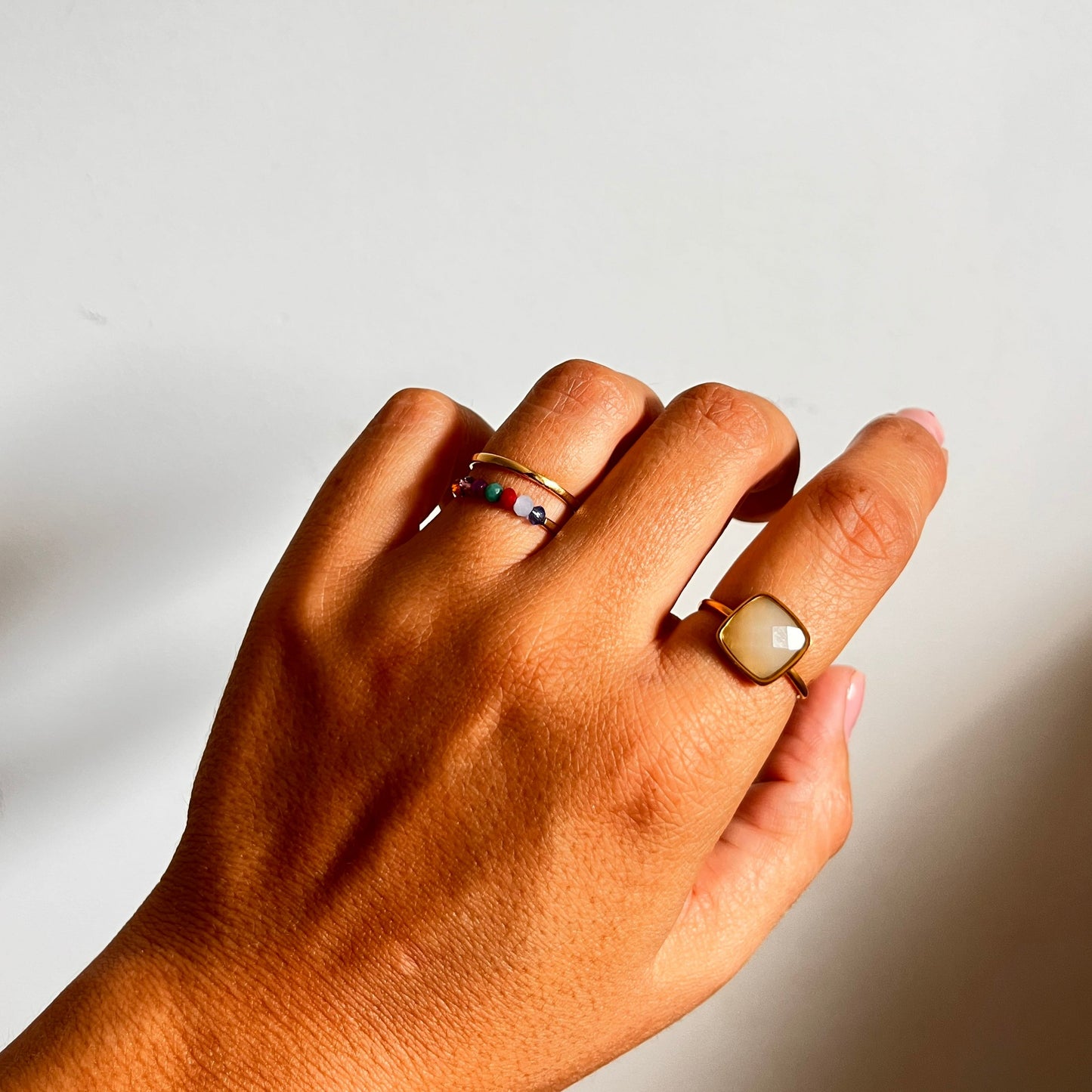 Anillo Bolas colores