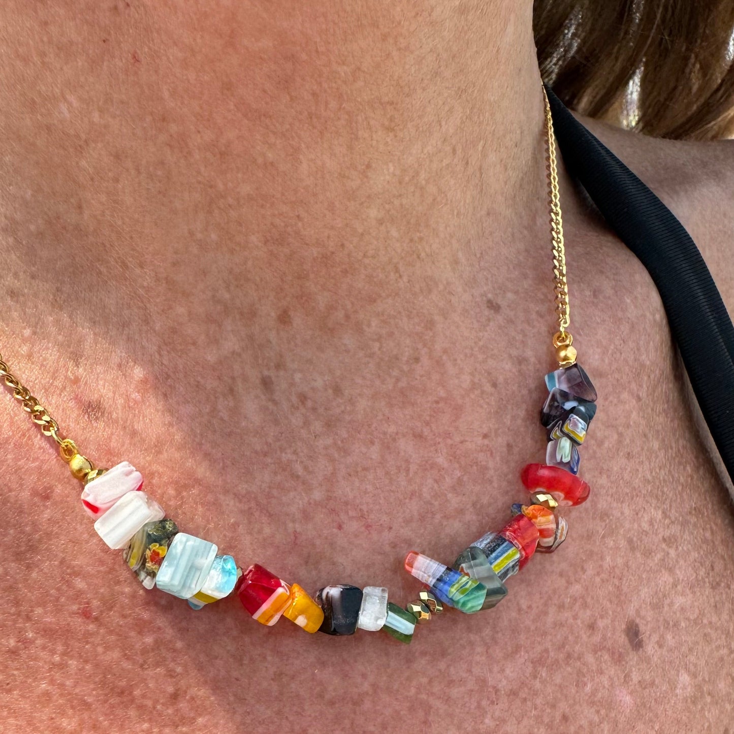 Collar cuarzo colores