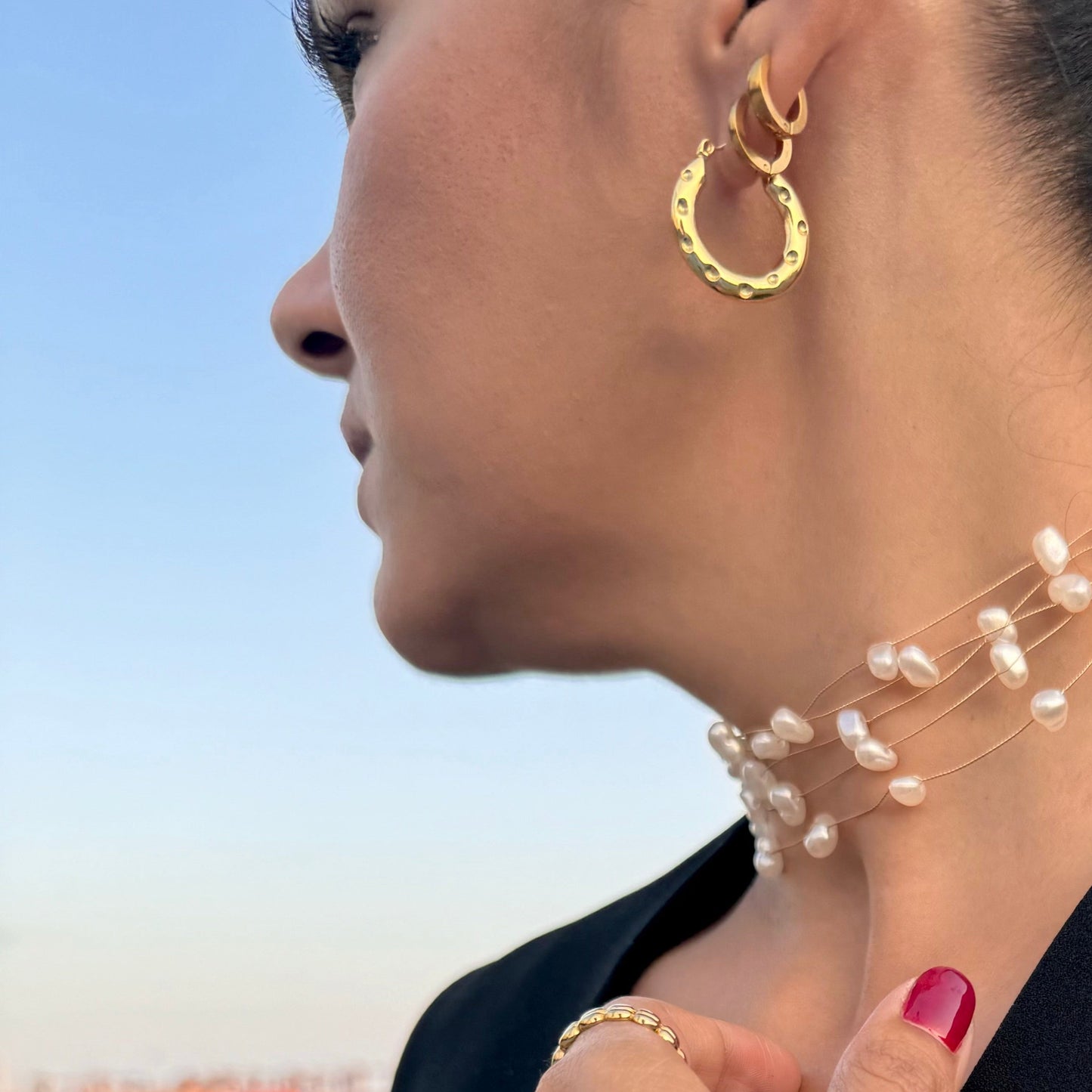 Pendientes aros huecos