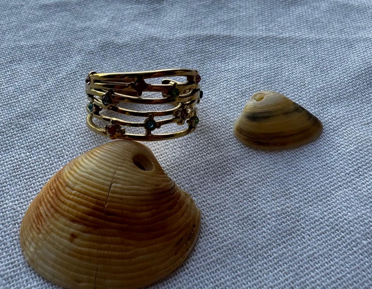 Anillo circonitas colores