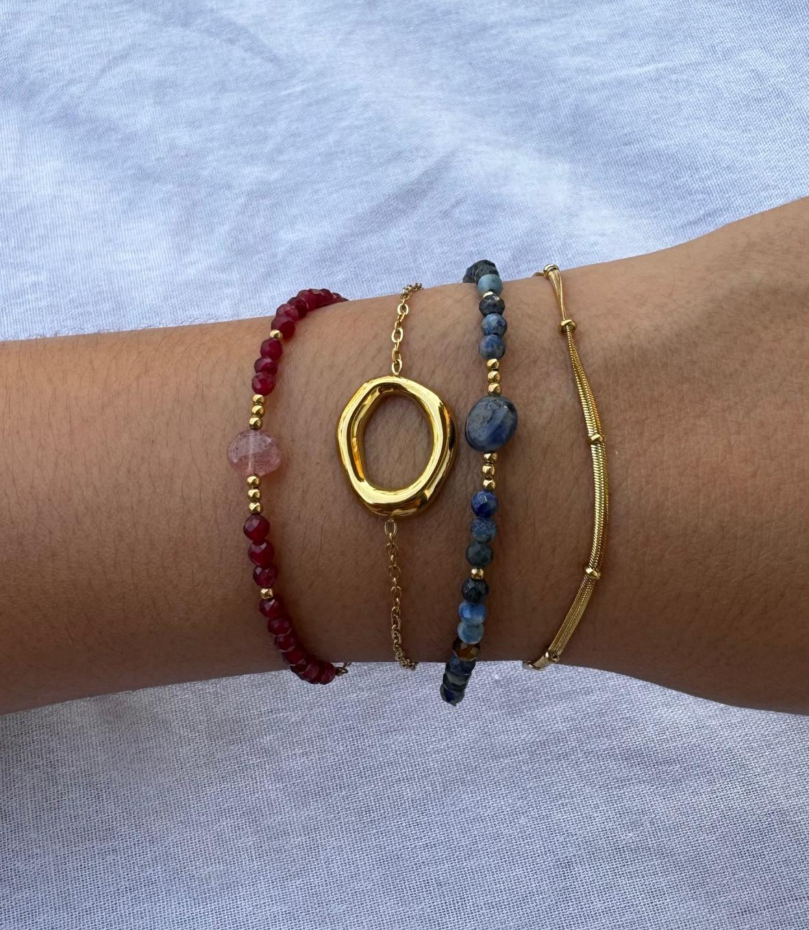 Pulsera Circonita y piedra