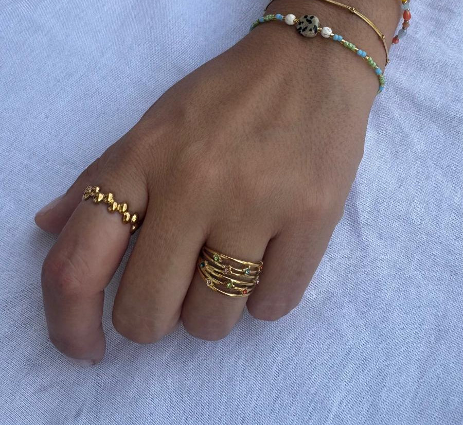 Anillo bolitas juntas