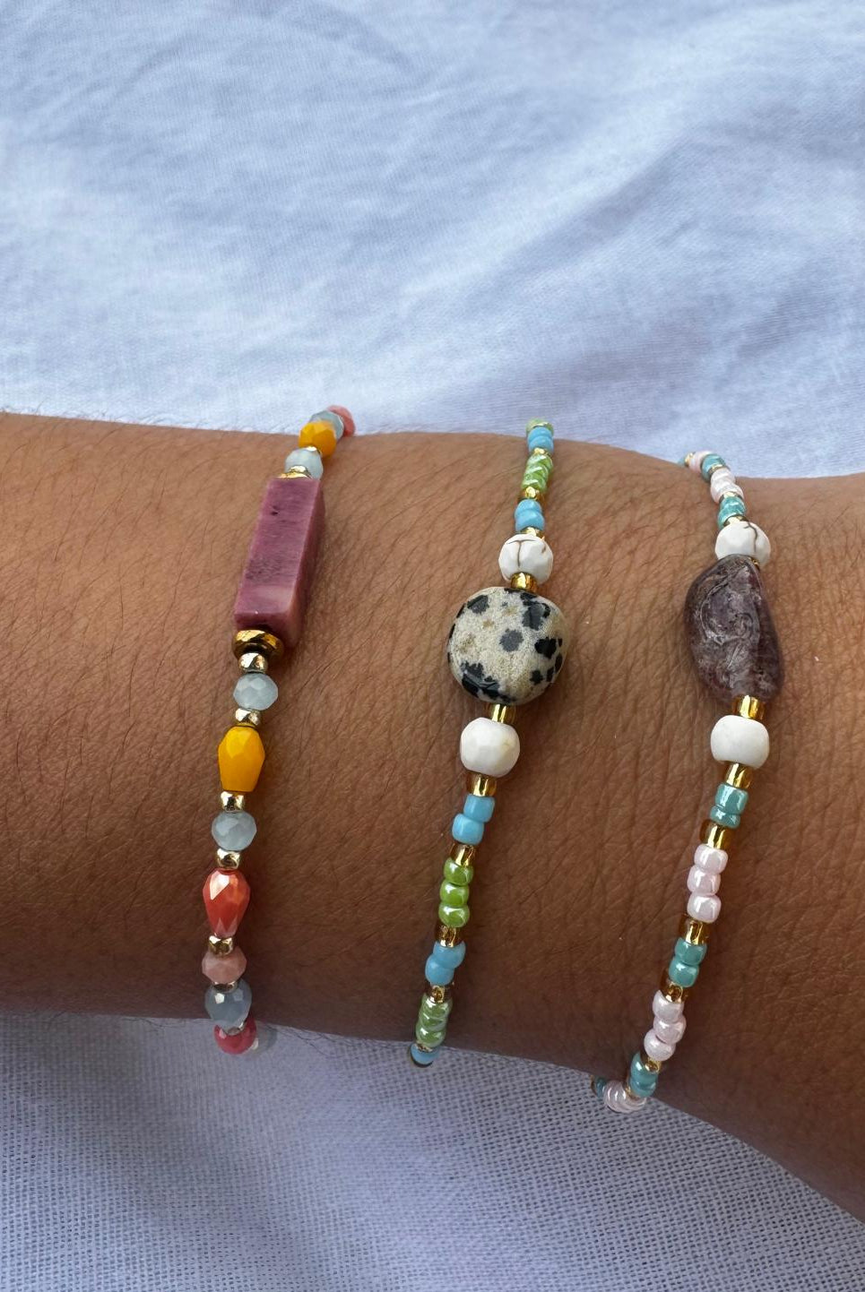Pulsera mármol colores