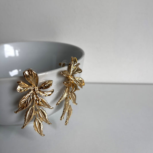 Pendientes flores