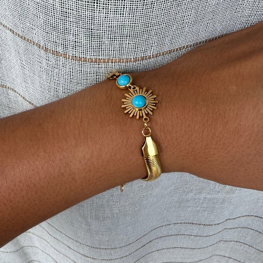 Pulsera estrella turquesa