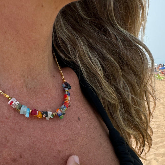 Collar cuarzo colores